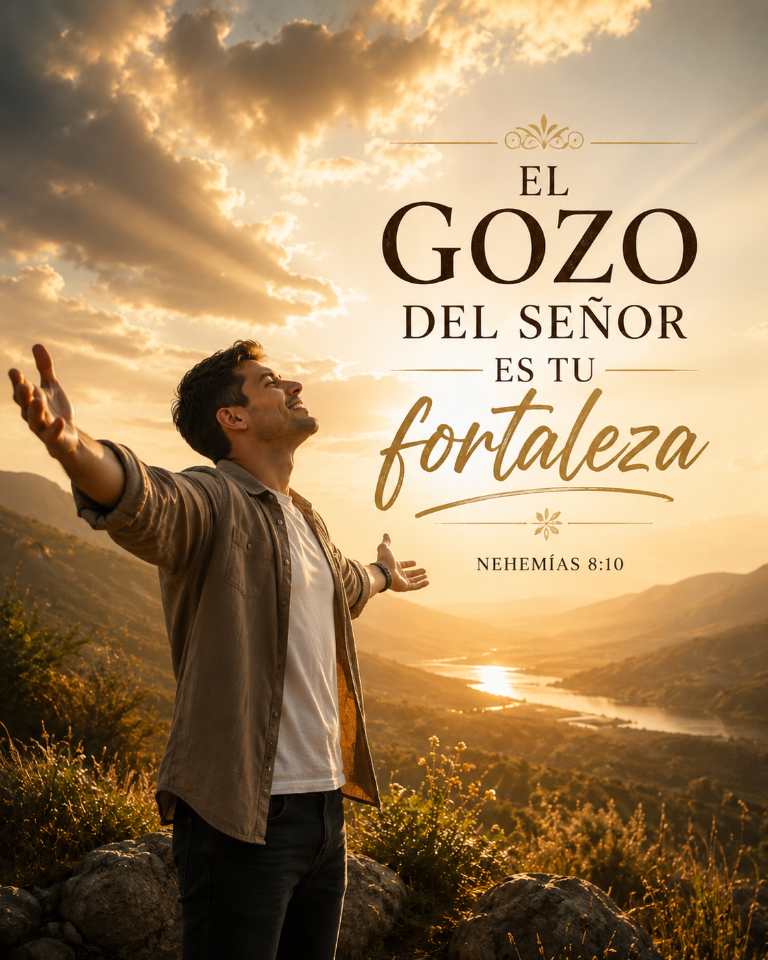 Nehemias 8:10 "El Gozo del Señor es tu fortaleza"