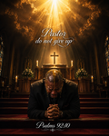 Pastor Do Not Give Up-Christian Wall Art Canvas/ Psalm 92:10