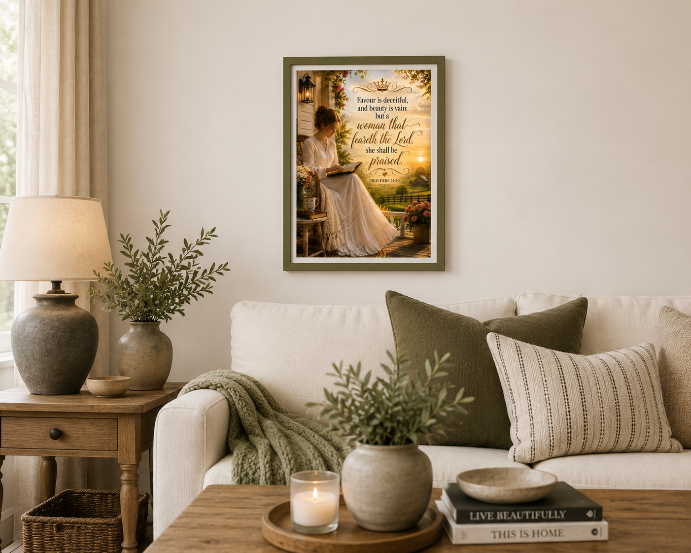 Proverbs 31:30- Woman of faith Canvas
