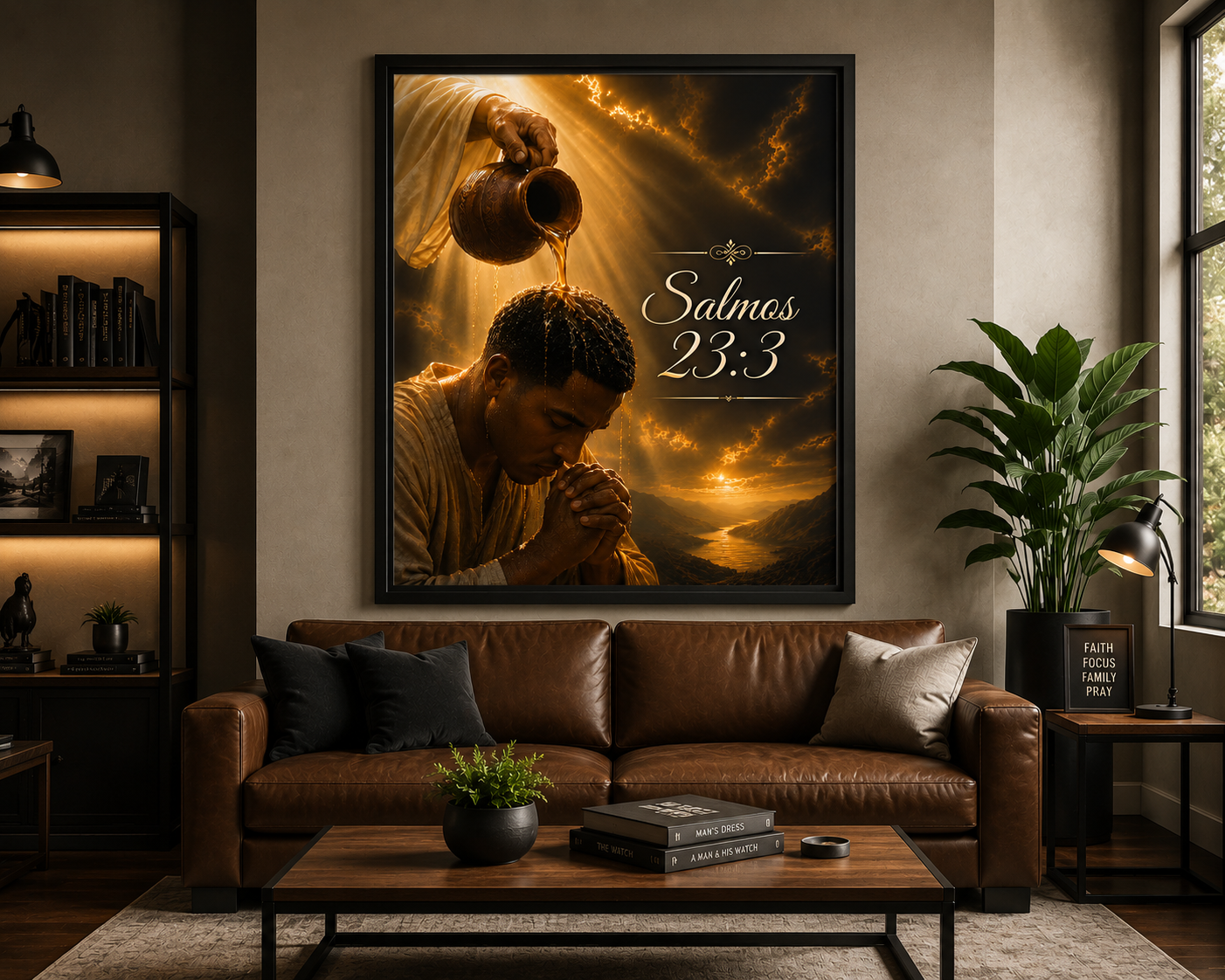Salmos 23:3 ' Unges mi cabeza con aceite; mi copa esta rebosando".