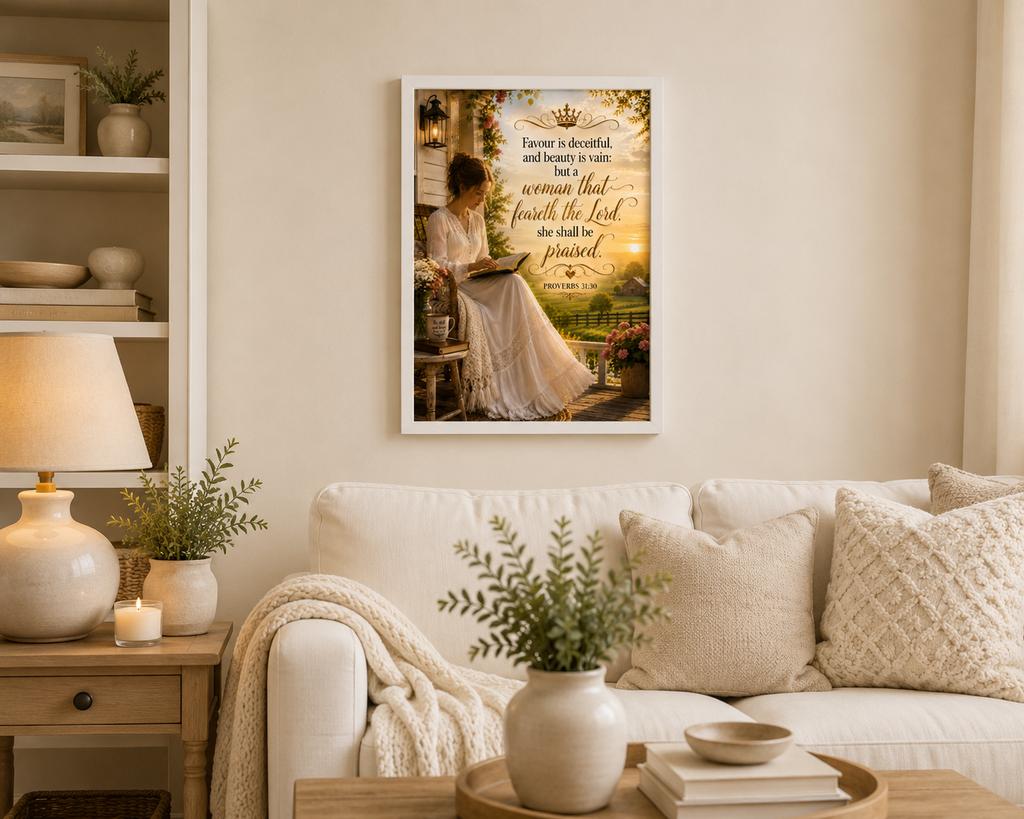 Proverbs 31:30- Woman of faith Canvas