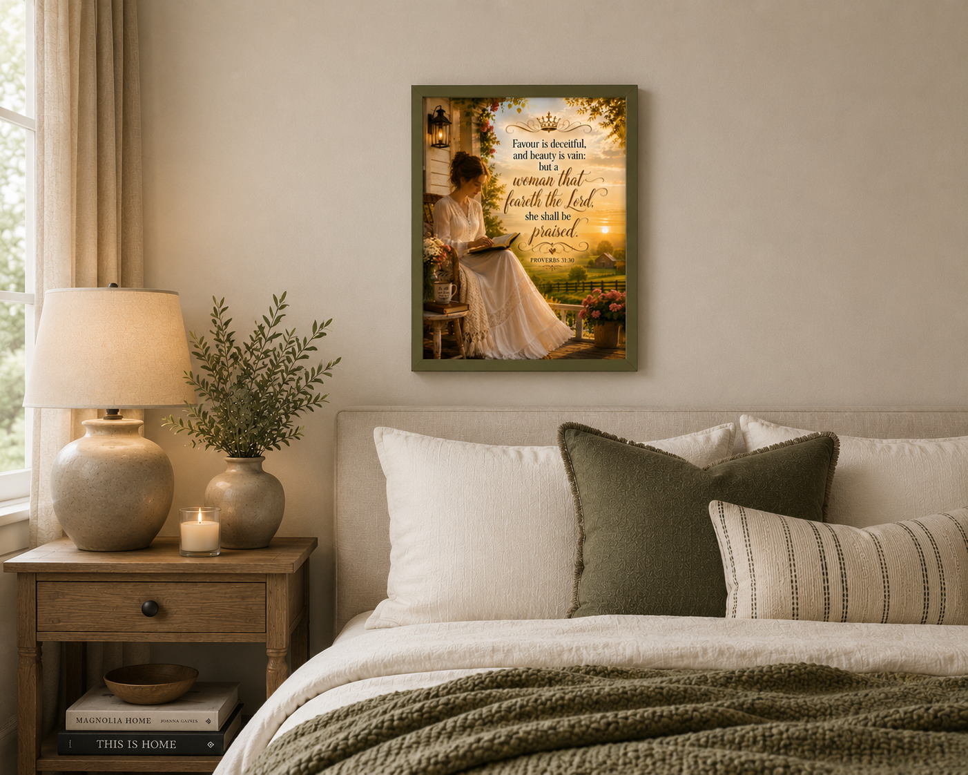 Proverbs 31:30- Woman of faith Canvas